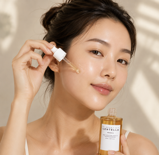 Centella Glass Skin Serum™ Reveal calm, hydrated, glass-like skin.