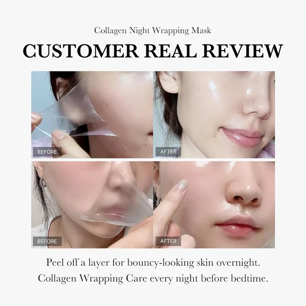 Collagen Overnight Glow Wrap™ – The Deep Hydration Sleeping Mask