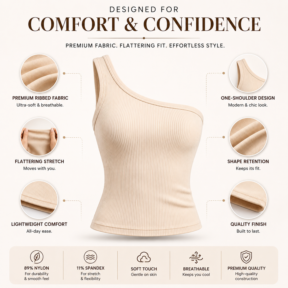ComfortLift™ – Flattering shapewear tops for sculpting and support