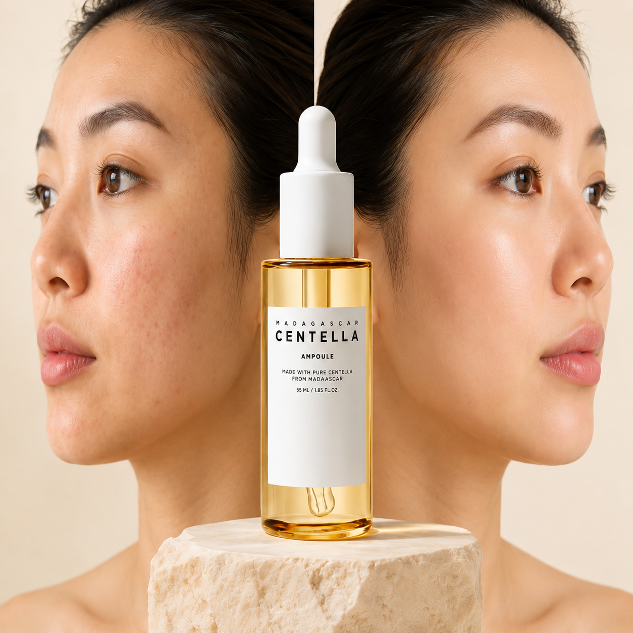 Centella Glass Skin Serum™ Reveal calm, hydrated, glass-like skin.