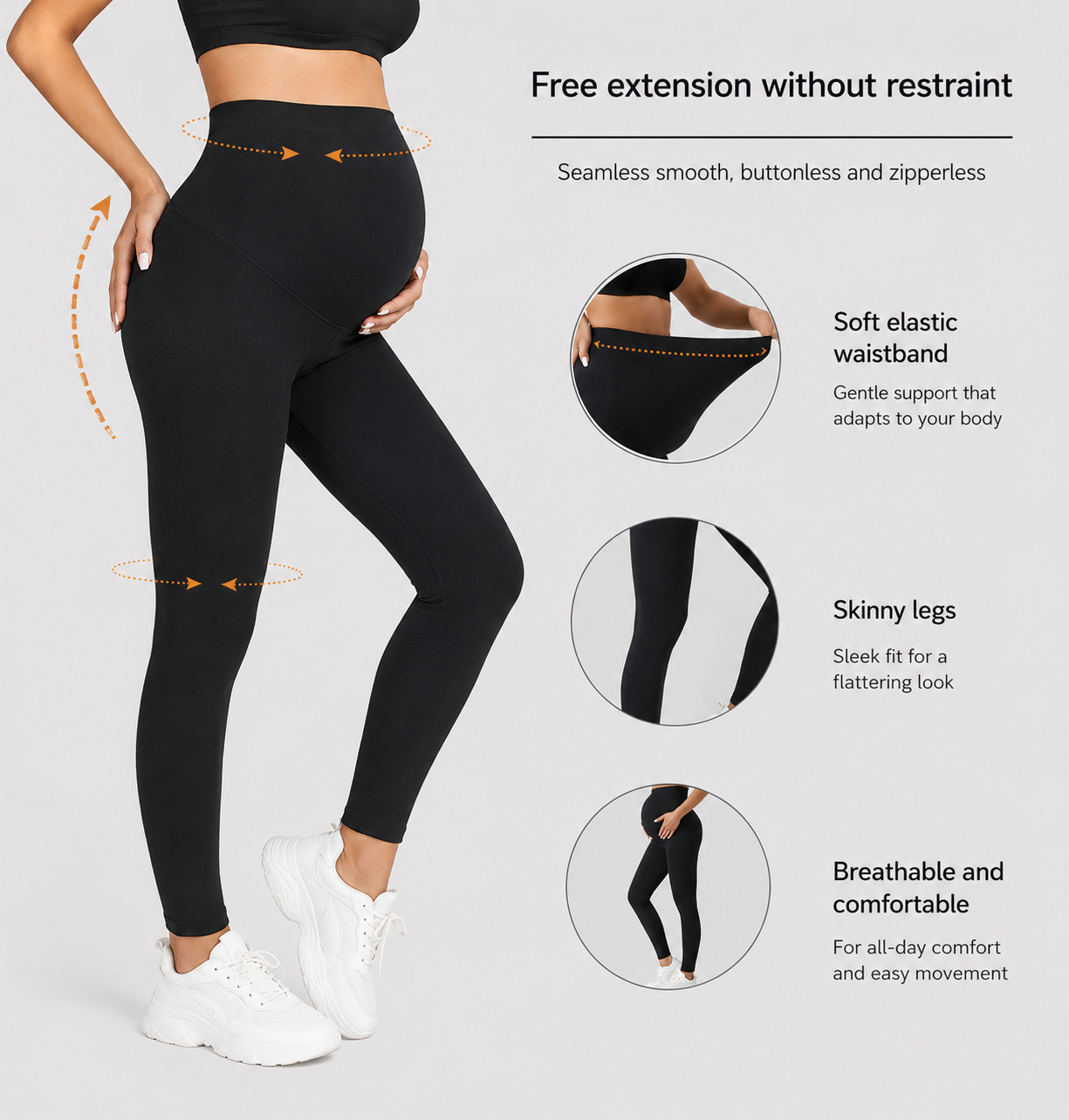 CoreEase™ — Supportive pregnant abdominal yoga pants