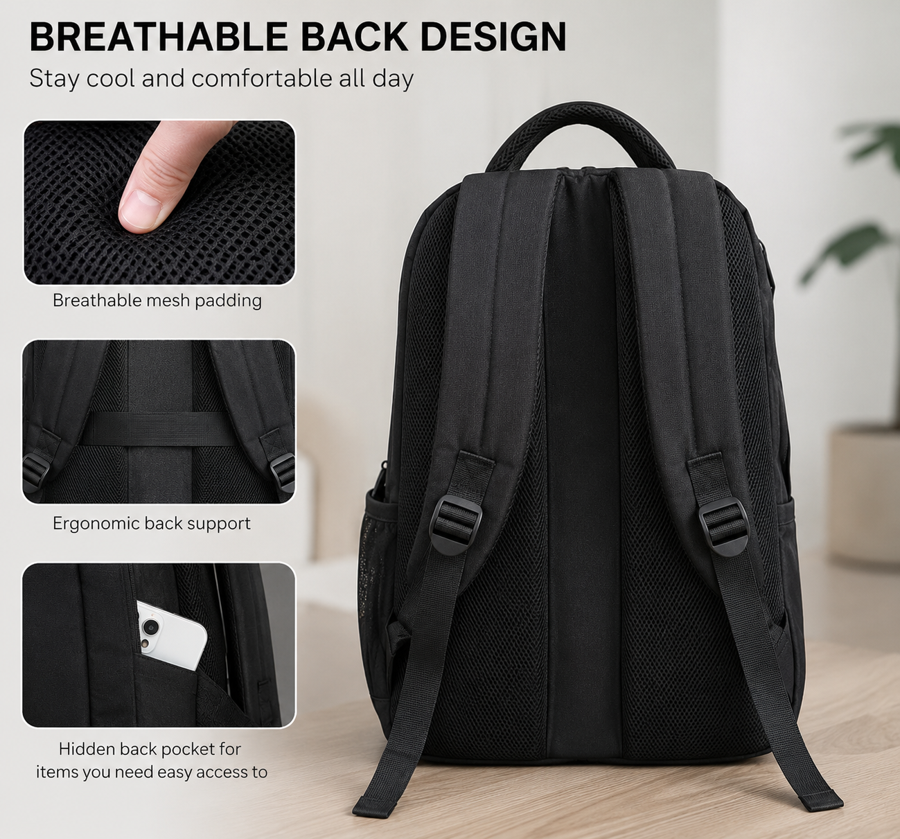 NexaPack™— Smart USB Charging Backpack