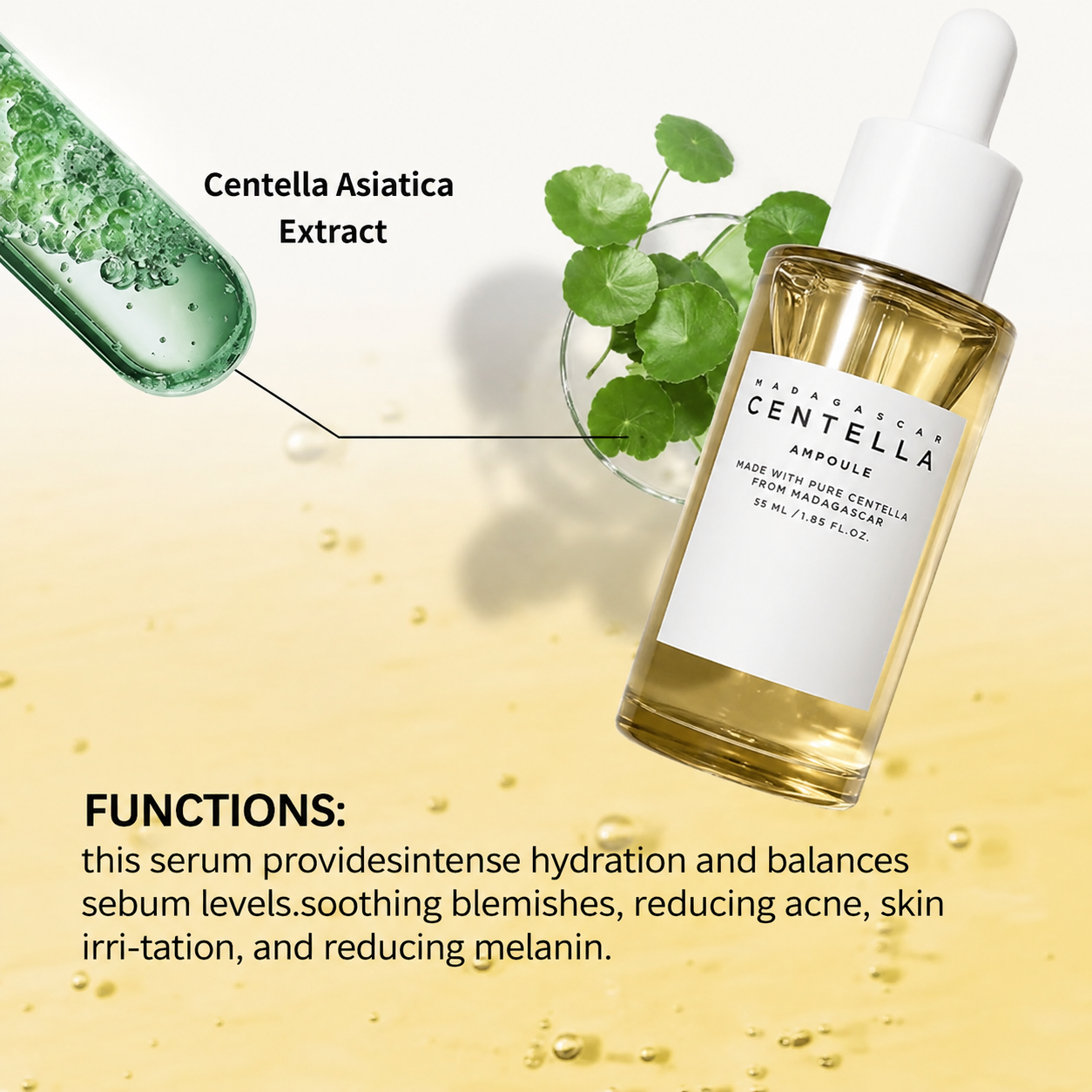 Centella Glass Skin Serum™ Reveal calm, hydrated, glass-like skin.